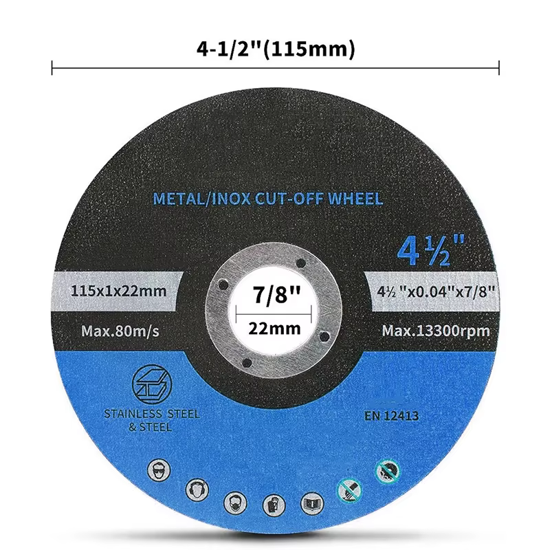 Industrial 4.5" (115mm) Ultra-Thin 1.0mm Cut-Off Wheel for INOX – OEM Detail 2