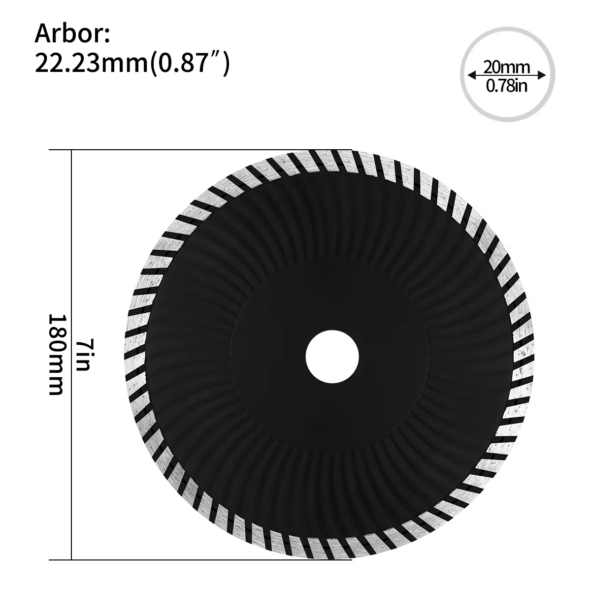 Industrial Continuous Rim Diamond Blade for Ceramic & Stone – OEM Detail 1