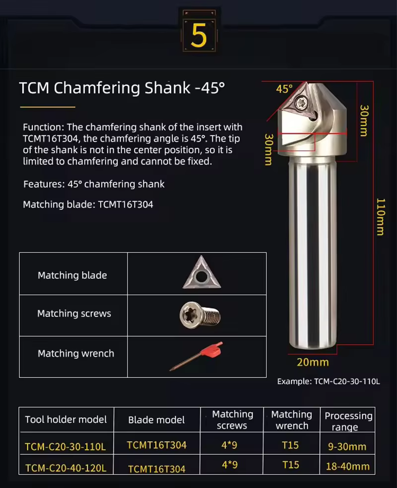 Industrial SSK 45° Indexable Chamfer Mill (Alloy Steel) – OEM Detail 9