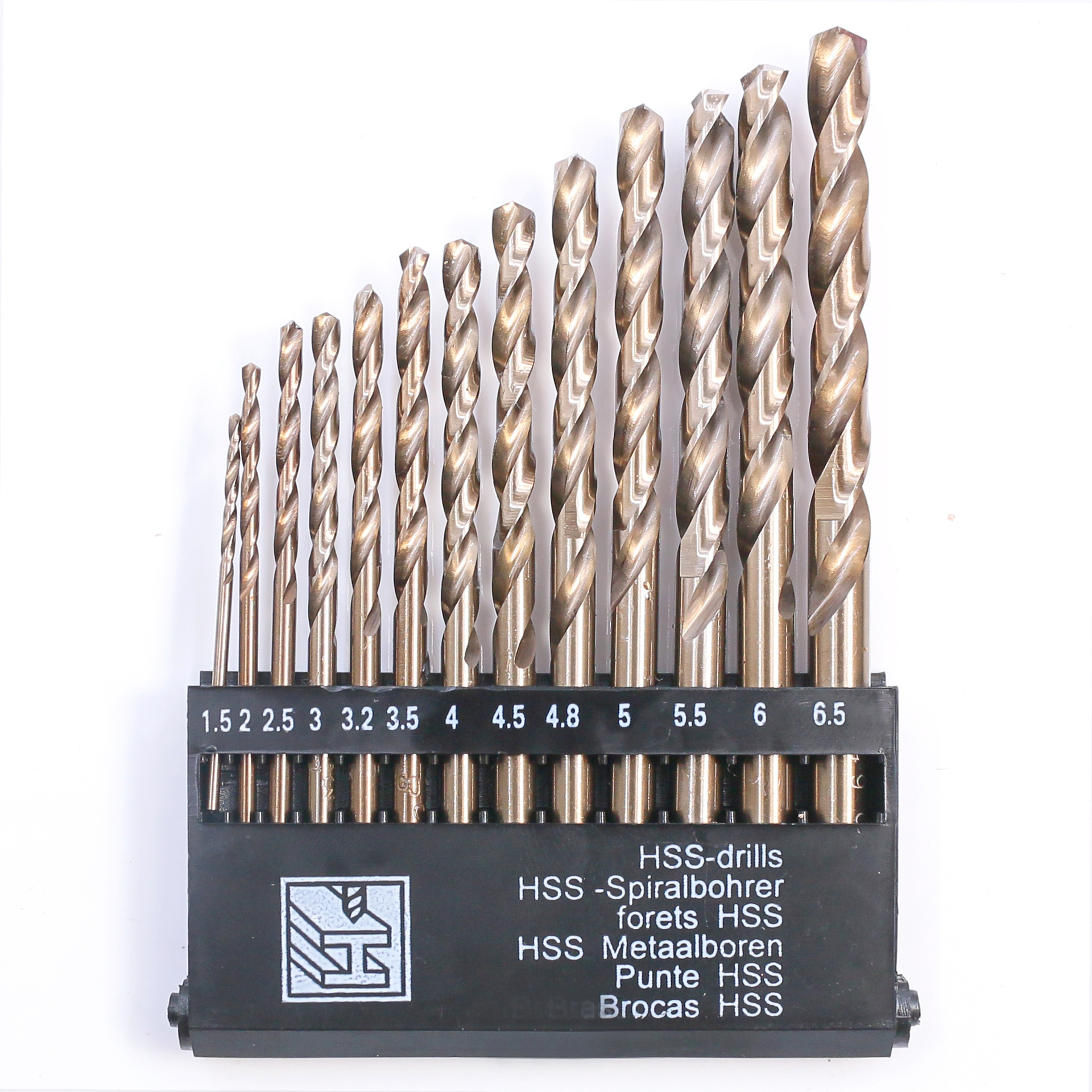 Industrial 13-Piece M35 Cobalt Twist Drill Bit Set for Stainless Steel Detail 1