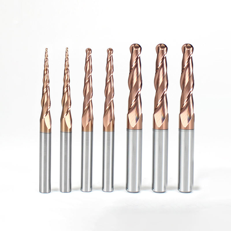 Industrial Solid Carbide Tapered Ball Nose Router Bit – OEM Sizes