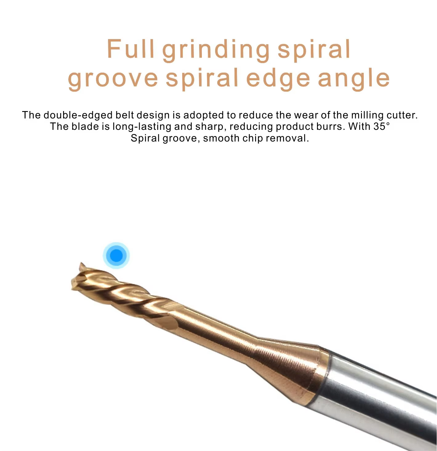 Industrial Solid Carbide Deep Groove Flat End Mill (55HRC, Nano Coated) – OEM Sizes Detail 4