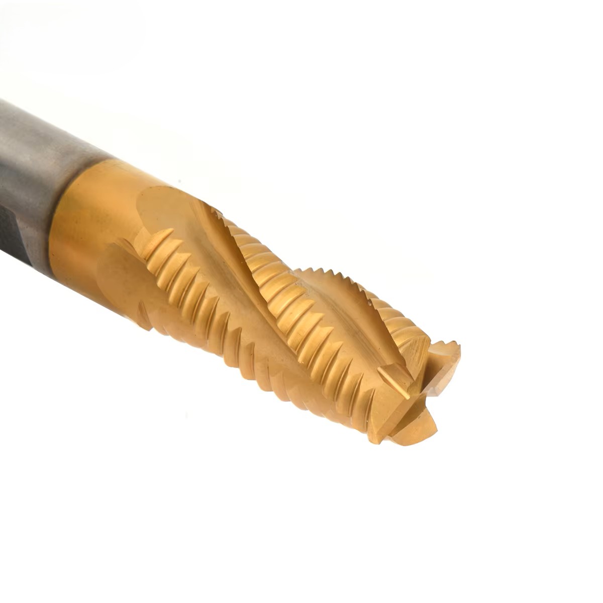 Industrial HSS-Co Roughing End Mill (TiN Coated) – OEM Sizes Detail 3