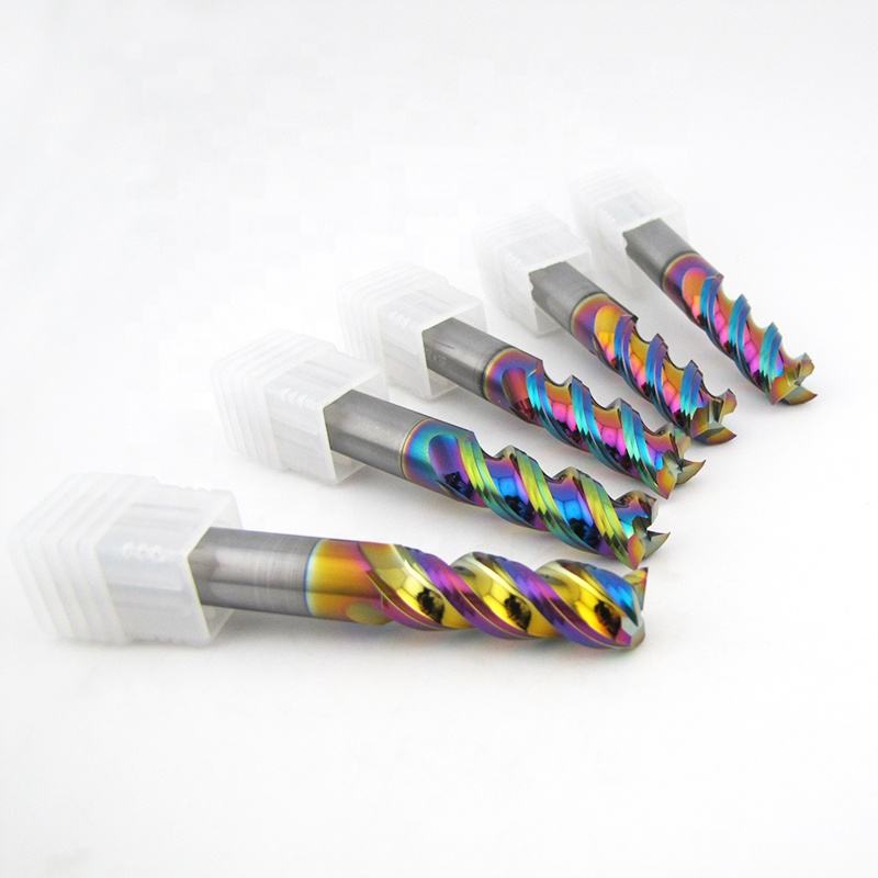 Industrial 3-Flute Solid Carbide Aluminum End Mill (DLC Coated) – OEM