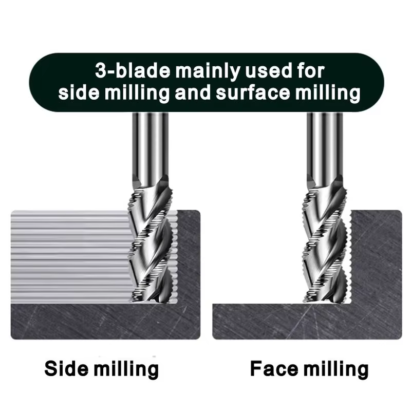 Industrial 3-Flute Solid Carbide Aluminum Roughing End Mill – OEM Detail 4