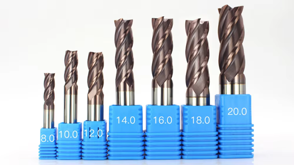 Industrial HRC55 Solid Carbide Flat End Mill (4-Flute, Nano Coated) – OEM Sizes Detail 2