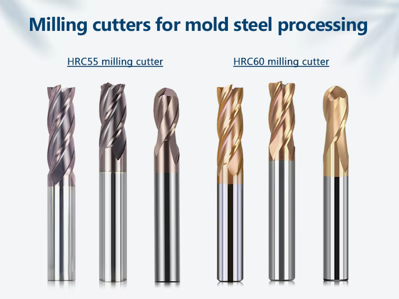 Industrial HRC55 Solid Carbide Flat End Mill (4-Flute, Nano Coated) – OEM Sizes Detail 3