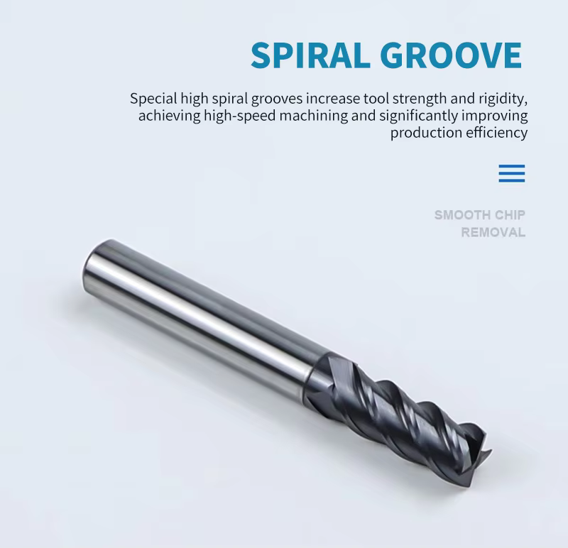 Industrial HRC55 Solid Carbide Flat End Mill (TIALXN Coated) – OEM Sizes Detail 3