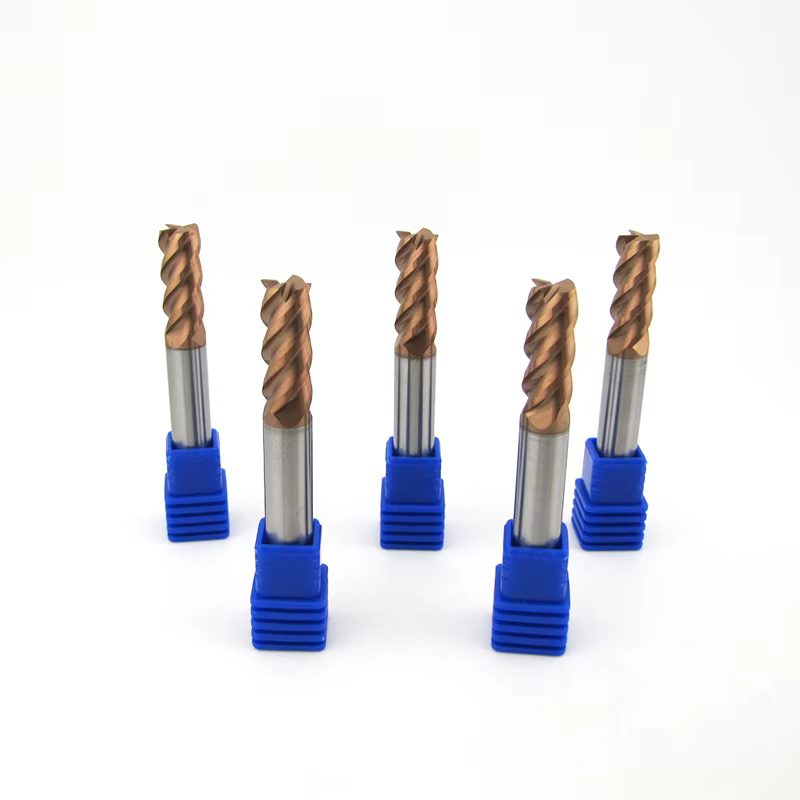 Industrial HRC68 Solid Carbide Flat End Mill (45° Helix, TIALXN Coated) – OEM Detail 2