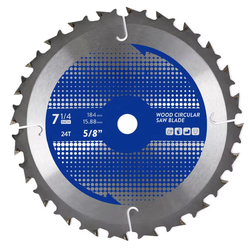 Industrial 7-1/4" (184mm) TCT Framing Saw Blade (24T, 5/8" Arbor) – OEM Detail 1