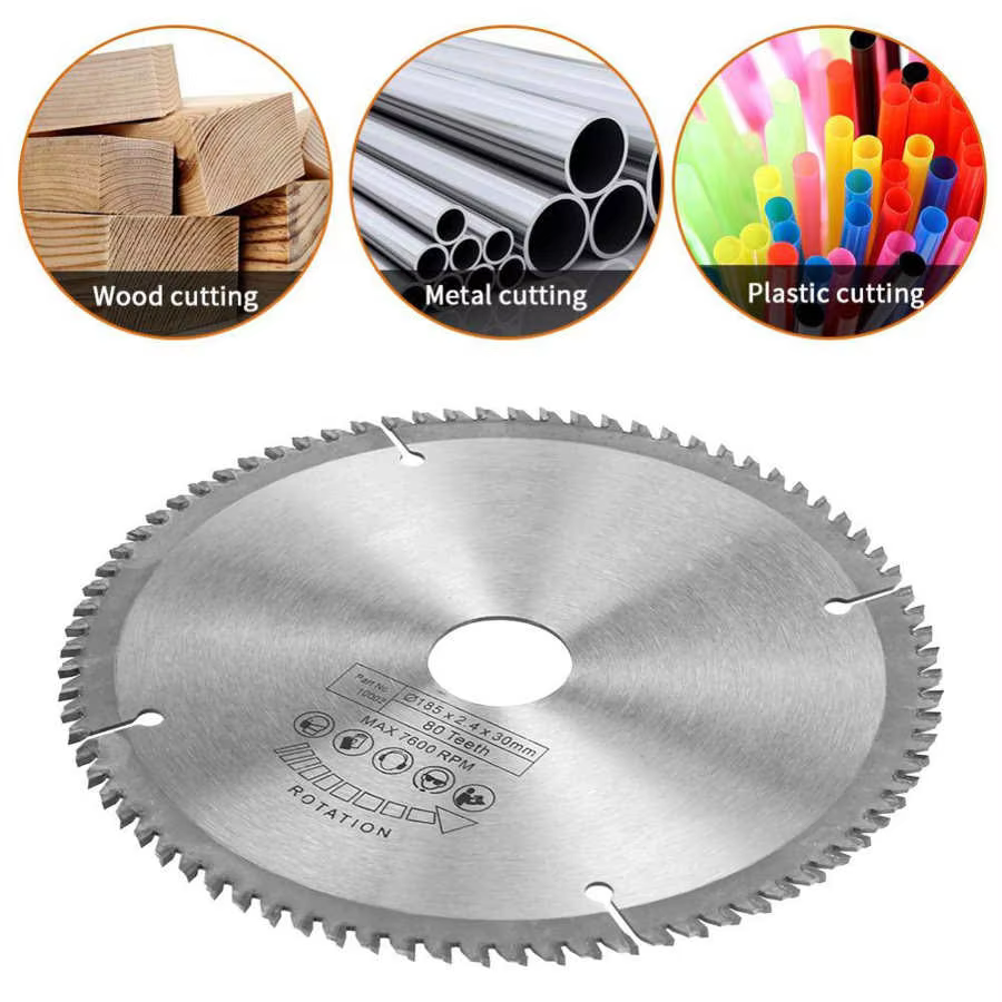 Industrial 7-1/4" (185mm) TCT Circular Saw Blade (80T Fine Finish) – OEM Detail 2