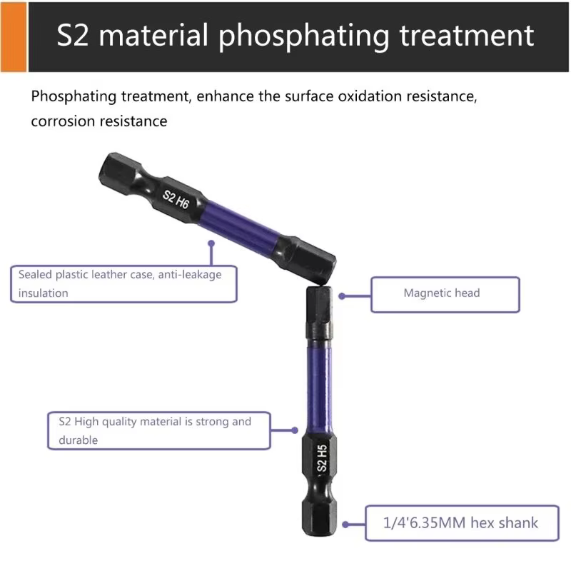 Industrial 10-Piece Impact-Rated Metric Hex Power Bit Set (H1.5-H8) – OEM Detail 1
