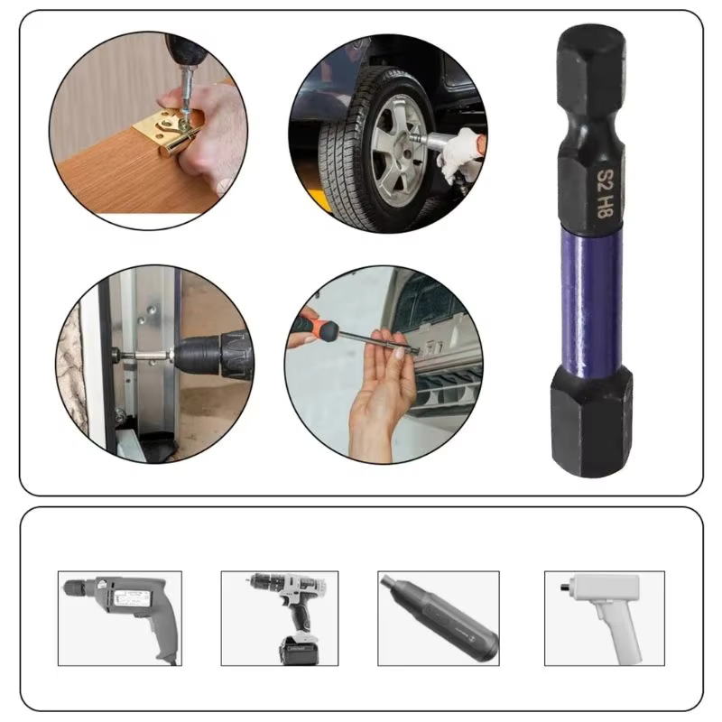 Industrial 10-Piece Impact-Rated Metric Hex Power Bit Set (H1.5-H8) – OEM Detail 3
