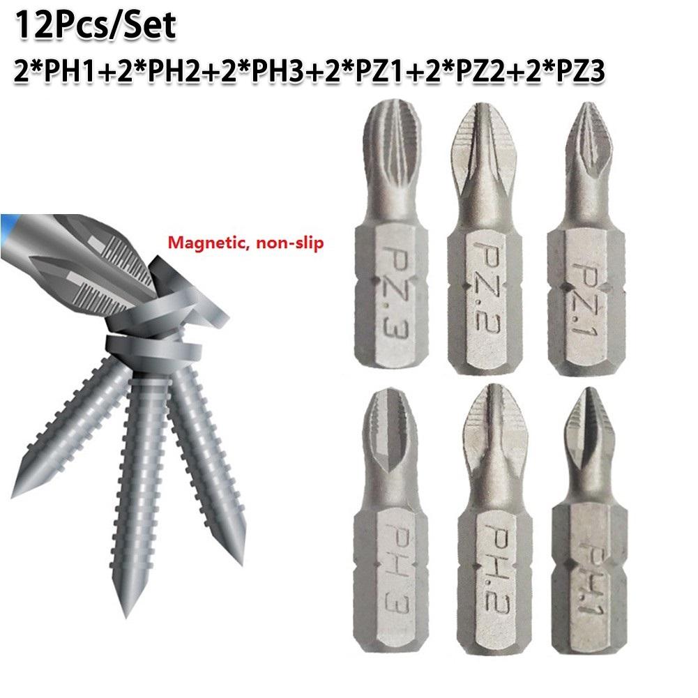 Industrial S2 Anti-Slip Phillips Power Bit Set (PH2, Magnetic) – OEM Detail 2