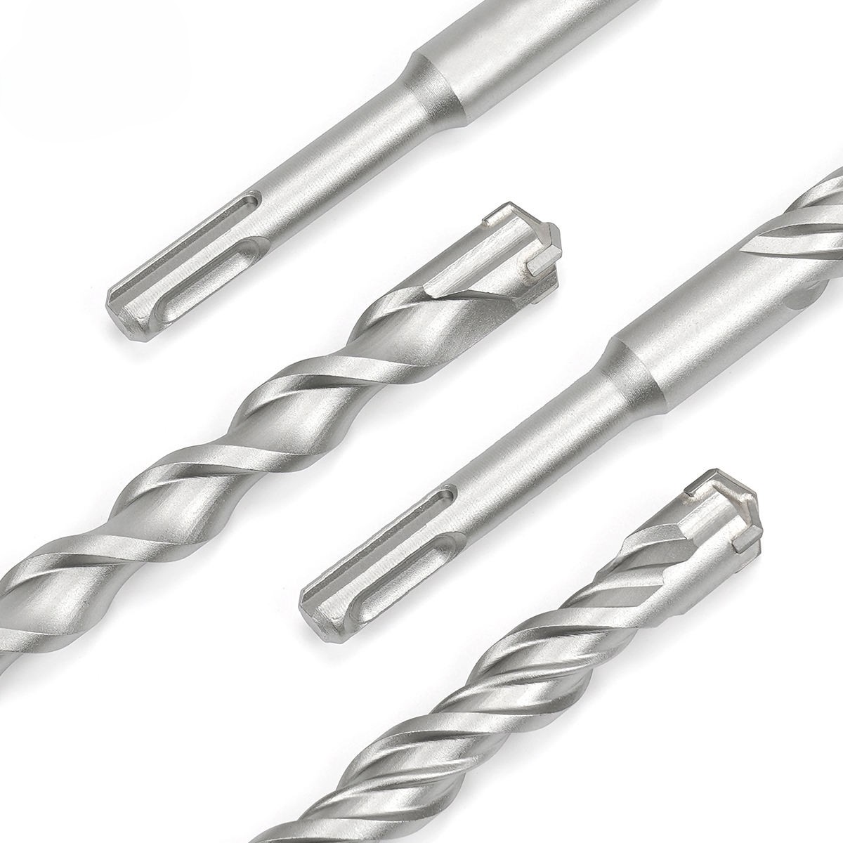 SDS Plus Hammer Drill Bit Cross Tip Carbide Masonry Drill Bit with Single/Double Flute Sandblasting Impact Bit Detail 1