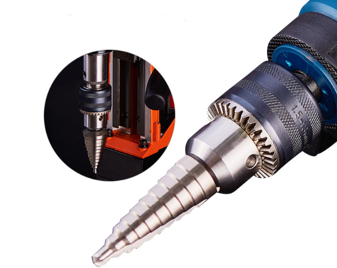 Premium Fully Ground HSS Step Drill Bit – Straight Flute for Tube & Sheet Fabrication Detail 1