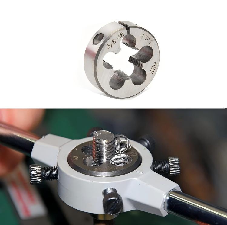 3/8"-18Industrial HSS Adjustable Round Threading Die (NPT Pipe Thread) – OEM Detail 1
